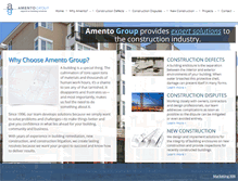 Tablet Screenshot of amentogroup.com